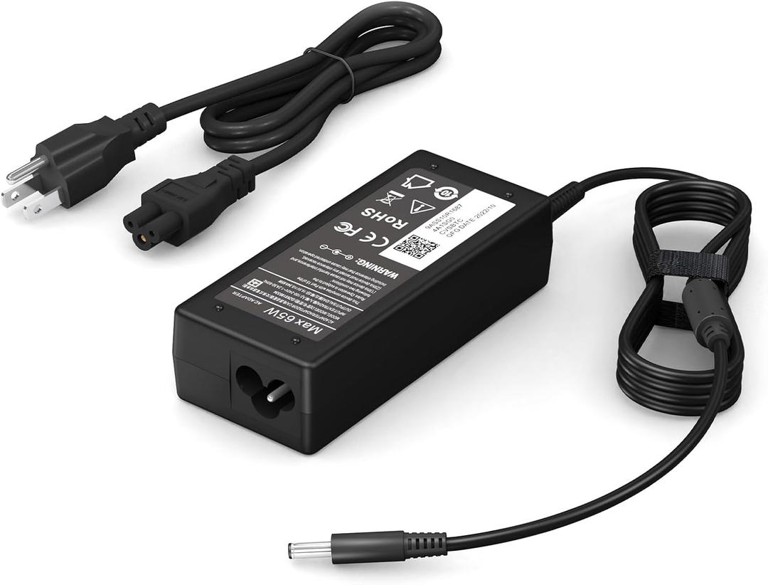 65W 45W Laptop Charger Compatible with Dell Inspiron 15/14/13, 3000 5000 7000 Series 15-3558 7568 7558 3552 3565 3551 Computer Adapter Power Cord 4.5 * 3.0 mm Jack