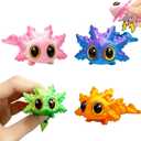 3D Printed Small Animals - 9x5.5cm 12g Articulated Axolotl Figures | 3D Printed Toys | ABS Material - For Holiday Birthday Party Workplace Classroom School Desk Home - Fidget Friendly Smooth Movement