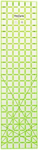 Omnigrid Omnigrip 6" x 24" Non-Slip Rectangle Quilting Ruler
