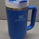 STANLEY Quencher H2.0 Tumbler with Handle and Straw 30 oz | Flowstate 3-Position Lid | Cup Holder Compatible for Travel | Insulated Stainless Steel Cup | BPA-Free | Azure