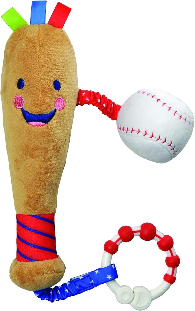 Little Sport Star Newborn Baby Baseball Toy | Ideal Toy from Birth to 12 Months | Multi Sensory Toy | Extra Sensory Features for Babies | Part of the Collection for Babies, Small