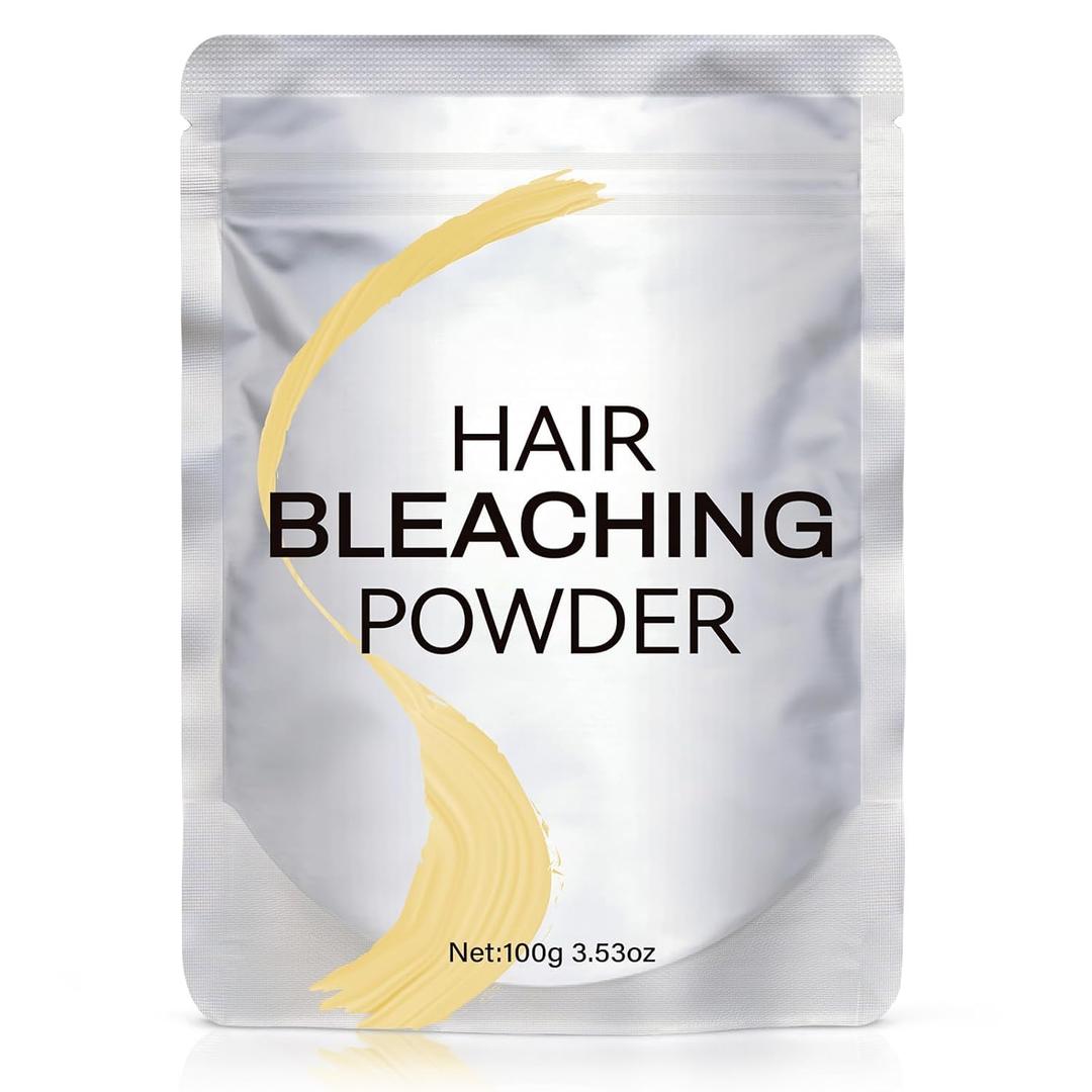 Hair Bleach Powder, Professional Lightening Bleach for Hair, Lift Up to 9 Levels for Hair Highlights & Lightening (100g/3.53oz)