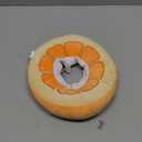 ANWA Adjustable Cat Cone Collar Soft, Cute Cat Donut Collar After Surgery, Kitten Recovery Cones to Stop Licking (Medium (7-18 lbs), Orange)