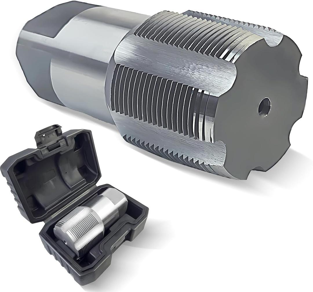 DKIBBITH 2"NPT Pipe Tap, 2"NPT Tap Carbon Steel Hand Threading Plumbing Tap for Accurate Threads, Assorted Plumbers Mechanics DIY Thread cutting tools.