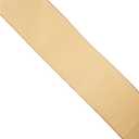 May Arts Ivory 4 Inch Velvet Ribbon with Gold Backing, 10 yd