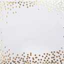 45 Pieces Gold Foil Paper Placemats White and Golden Dots Place Mats Disposable Decorative Paper Table Mats Rectangle Party Placemats for Birthday Wedding Baby Shower Party Dining Decor