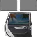 ZATOOTO Car Window Shade for Rear Side Window 2Pack, Magnetic Car Curtains Breathable Window Sunshade for UV Rays Protection, Baby Window Shade for Universal Fit