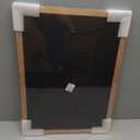 GraduationMall Double 8.5x11 Diploma Frame,Solid Wood & Tempered Glass,Cherry Finish with Gold Trim,Purple & Gold Mat