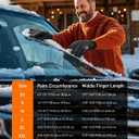 RIGWARL Winter Gloves Waterproof for Cold Weather, Warm Snow Gloves Men Women, Skiing Glove with Touchscreen Fingers for Hiking Running (Medium, A126 Colder Plus-(90% Warm&waterproof)-Black)