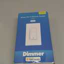 meross Smart Dimmer Switch Single Pole Supports Apple HomeKit, Alexa Google Assistant & SmartThings, 2.4GHz WiFi Light Switch for Dimmable LED, Neutral Wire Required, Remote Control Schedule, 1 Pack