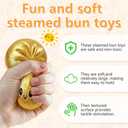 BCBU Glitter Dumpling Squishy,Dumpling Squishies,Glitter Dumpling Mystery Box,Colorful Dumpling Stress Balls Fidget,Jumbo Squishy Toy with Steamer Box,Soft Squeeze Decompression Dough (Glitter White)