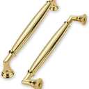 khtumeware 10 Pack 5 Inch(128mm) Polished Brass Cabinet Pulls Heavy Duty Solid Cabinet Handles Kitchen Cabinet Hardware for Cupboard Drawer Handles