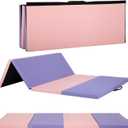 Gymnastics Mats Foldable Tumbling Mats Portable Gymnastics Exercise Mat Thick Gymnastics Tumbling Mats Pad Home Exercise Panel Mat With Carrying Handles