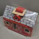 Farm Animal Toys with Portable Large Wooden Barn for Kids 3+ Years Old, 10 PCS Farm Animals Figures for Boys, Girls, Animal Lovers, Ideal Gift for Kids Toddlers, Improve Fine Motor Skills