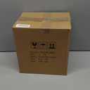 Polytree Bathroom Trash Can 1.8 Gallon(7 Liter) Small Kitchen Garbage Can,Decor Wastebasket for Bedroom Office,Brown Resin-Imitated Leather Effect