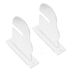 4 Pcs Acrylic Skateboard Wall Mount Rack Horizontal Holder for Skateboard and Snowboard Storage Space Saving Display for Home and Garage Decor, Wooden Rack