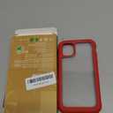 Miracase Glass Series for iPhone 11 Case 6.1 inch, Upgraded Full-Body Rugged Phone Bumper Case Cover with Built-in 9H Tempered Glass Screen Protector and Camera Protector, Red