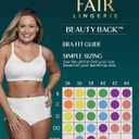 Vanity Fair Women's Beauty Back Smoothing Simple Sizing Wireless Bra, 4-Way Stretch Fabric, (Black, M)