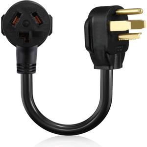 BOEEMI 4 Prong New Electric Dryer Plug Male to 3-Prong Old Dryer Receptacle Female Connector Adapter, NEMA 14-30P to 10-30R 4-Prong Dryer Outlet Adapter, 30A 125/250V 1.5FT, UL Compliant