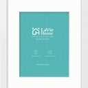 LaVie Home 14 x 18 Poster Frame White, Display Pictures 12x16 with Mat or 14x18 Without Mat, Stable and Sturdy Picture Frame and Polished Plexiglass, Horizontal and Vertical Format of The Wall1 Pack