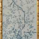 HongFengtang Chinese Rice Paper Print China Flower And Bird Bamboo Frame 19.5 X 35.8 Inches (A)