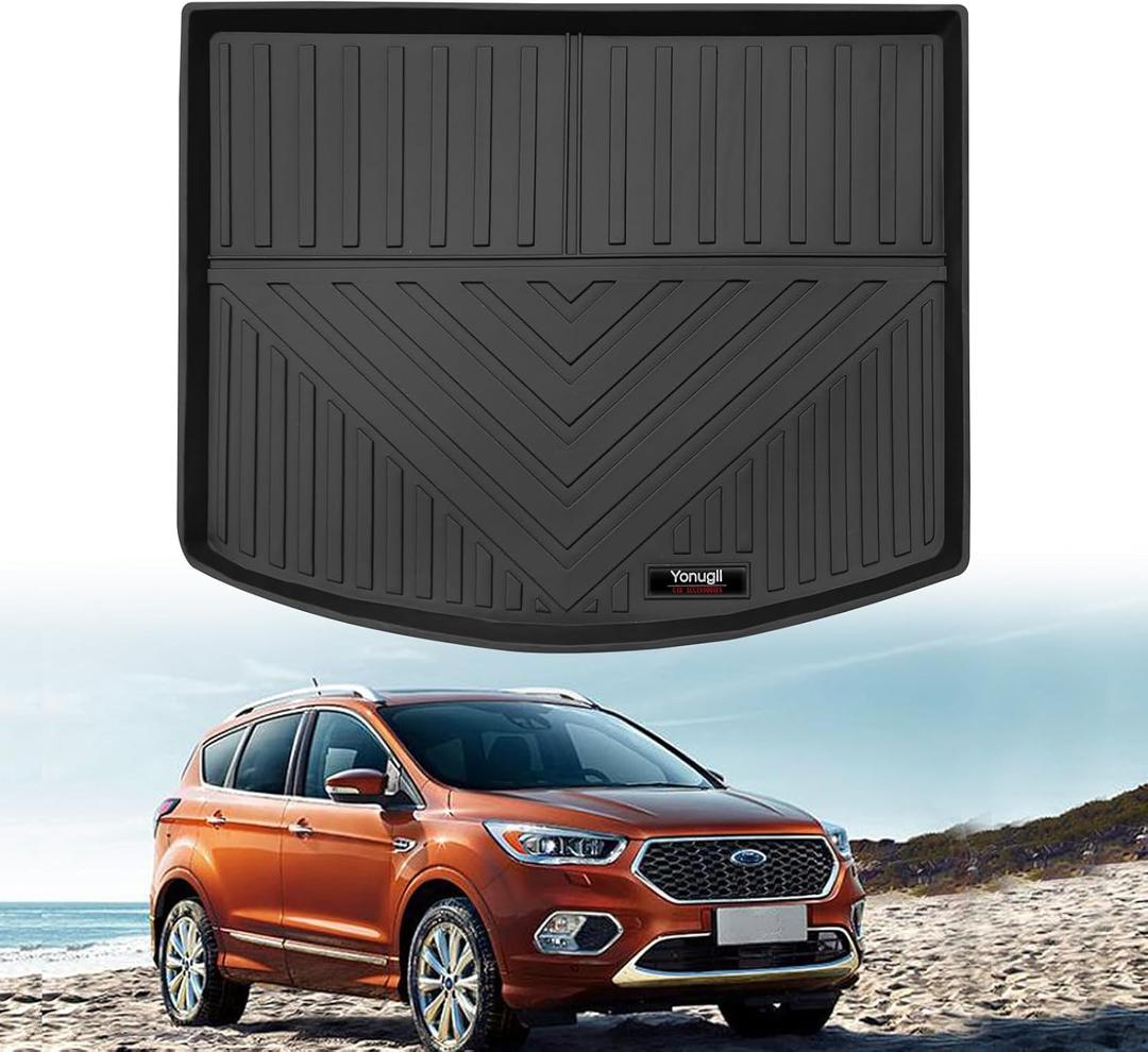 Custom for 2013-2019 Ford Escape/2015-2019 Lincoln MKC Cargo Mats Trunk Liner All Weather TPE Protection Mat Accessories (for 2013-2019 Ford Escape/2015-2019 Lincoln MKC)