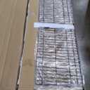 Feonase Queen Bed Frame with 4 Storage Drawers, Upholstered Storage Bed with Charging Station, Tufted Wingback Headboard, No Box Spring Needed, Dark Grey