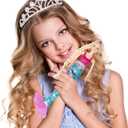 Yellow River Mermaid Princess Doll with Little Mermaid and Pink Dolphin Playset, Blonde Hair Mermaid Toys with Accessories, Gift for 3 to 7 Year Old Girls