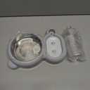 Dog Bowls, Cat Food and Water Bowl Set with Water Dispenser and Stainless Steel Bowl for Cats and Small Dogs - Grey