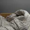 ENJOHOS Twin/Twin XL Boho Comforter Set - Beige Cream Tufted Bedding Comforter Sets, Fluffy Jacquard Rainbow Bedding for All Season, 2 Pieces Lightweight Soft Bed Set Boho Chic Decor