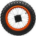 Heavy-Duty Electric Dirt Bike Rear Wheel | Compatible With Tuttio Tutti Soleil 01,Tires Offer Excellent Grip On Dirt, Gravel Built For Durability., 80/100-12