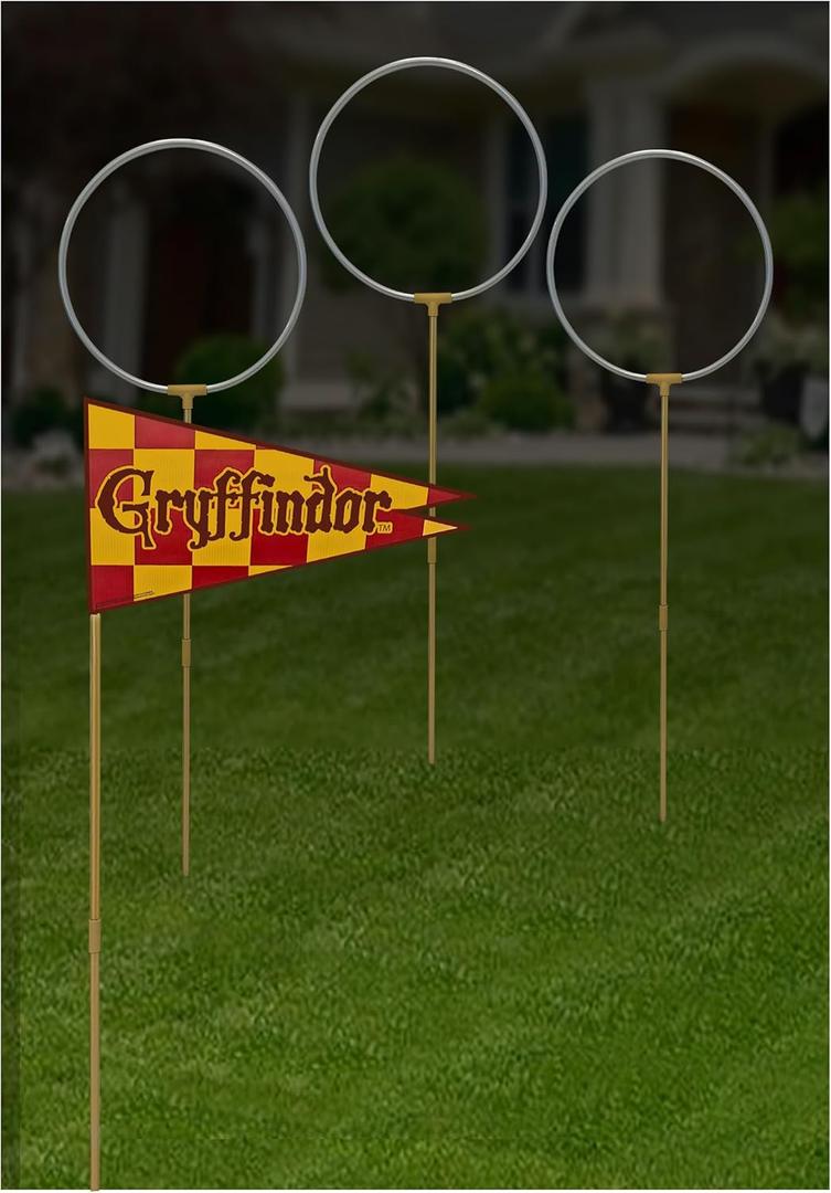 Rubies Harry Potter Quidditch Rings and Flags Decor for Themed Parties and Halloween, As Shown, One Size Rubies Harry Potter Quidditch Rings and Flags Decor for Themed Parties and Halloween, As Shown, One Size