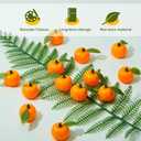 Sintuff 100 Pcs Little Cutie Baby Shower Decorations Mini Fake Oranges Bulk 1.06 Inches Lifelike Artificial Oranges Artificial Fruits Decor Birthday Party Decor Little Cutie Baby Shower Supplies