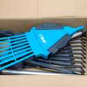 CYRUS 3-in-1 Garden Leaf Rake, 30 Tines Rakes for Leaves,Lawn for Leaves and Grass Rakes for Yard,Women Kids Rake for Cleaning Large Area Leaves, Dead Grass on Lawns and Fruits