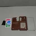 DJDUCK Designed for Samsung Galaxy A16 5G Case Wallet with Card Holder, [Magnetic Clasp Cover] [RFID Blocking Leather Protection] Shockproof Women Men Cases for Samsung A16 Light Brown