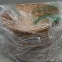 Yesland 12 Pack Plastic Oval Basket Small Gift Baskets, Food Storage Basket & Fruit Basket, 10 x 5.8 x 2.75 Inches Bread Basket Bin for Kitchen, Restaurant, Centerpiece Display, Christmas Gifts