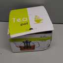 HIWARE 1000ml Glass Teapot with Removable Infuser, Stovetop Safe Tea Kettle, Blooming and Loose Leaf Tea Maker Set (33 oz)