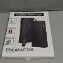 XcaseBar for Samsung Galaxy S23 Ultra Wallet case with ZipperRFID Blocking Credit Card Holder, Flip Folio Book PU Leather Phone case Shockproof Cover Women Men for Samsung S23Ultra case Black (Solid)