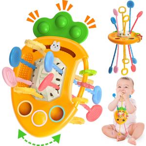 Yetonamr Baby Teething Toys, Easter Basket Stuffers for 18+ Months, Toddler Easter Basket Birthday Gift Sensory Montessori Toys for 18+ Months Boy Girl Infant
