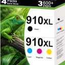 910XL Ink Cartridges Combo Pack Replacement for HP 910 XL Work for OfficeJet Pro 8010 8015e 8020e 8025e 8022e 8028e 8035e 8020 8035 8028 8025 Printer with V21.4.1 Chip 4 Pack Cyan Magenta Yellow Black
