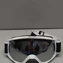 findway Ski Goggles OTG - Over Glasses Snow/Snowboard Goggles for Men, Women & Youth - 100% UV Protection (A1-white Silver Vlt 10%)