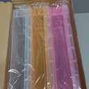 Gueevin 12 Pcs Large Capacity Plastic Pencil Box Clear Plastic Pencil Case Crayon Box with Snap Tight Lid Watercolor Pen Storage Brush Organizer Drawing Tools Container (Mixed Colors)