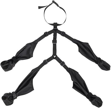 Single Item OnlyDog Boots, high top Anti Slip, Anti Fall, Waterproof Dog Shoes, Adjustable Winter Snow Hiking Outdoor Dog Booties.Suitable for Small Dogs Weighing 3.5-6.5kilogramsS