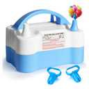 Balloon Pump Electric, Portable Automatic Dual Nozzle Inflator 110V 600W with Tying Tools for Birthday Gender Reveal Baby Shower Balloons Party Decorations