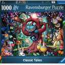 Ravensburger - Most Everyone is Mad - 1000 Piece Jigsaw Puzzle - Stunning Rendition of Alice in Wonderland - Bold, Imaginative Scene - Ideal Gift - Frameable Art - Screen-Free Fun - Puzzles for Adults