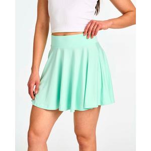 Real Essentials 4 Pack: Women's Basic Casual Stretchy Mini Skirt - Skater A-Line Flowy Flared  2XL