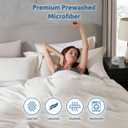 Nestl Off White Duvet Cover King Size - Soft Double Brushed King Duvet Cover Set, 3 Piece, with Zipper Closure, 1 Duvet Cover 104x90 inches and 2 Pillow Shams