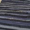 DII Chindi Home Collection Handwoven Multicolor Area Rag Rug, Runner, 2' 3" x6', French Blue