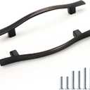 KNOBWELL 30 Pack 3-3/4 inch Hole Center Oil Rubbed Bronze Vintage Kitchen Cabinet Pulls,Wave Style Modern Dresser Pulls Hardware Kitchen Cabinet Handles for Bathroom Bedroom Vanity,Zinc Alloy