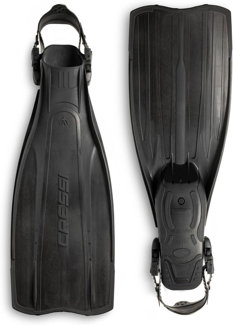 Cressi Lightweight Well-Balanced Open Heel Scuba Diving Fins - Pro Light: Made in Italy S/M